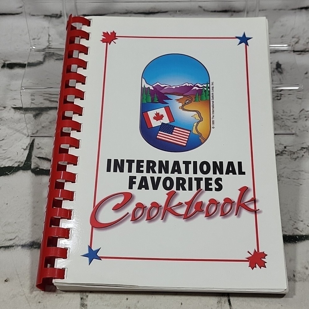 International Favorites Cookbook Vintage Spiral Bound Collectible‎ Paperback